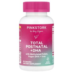 Pink Stork Total Postnatal + DHA 60 Cápsulas