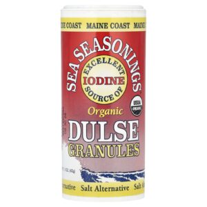 Maine Coast Sea Vegetables Orgânico Temperos Marinhos Grânulos de Alga Dulse 43 g (15 oz)
