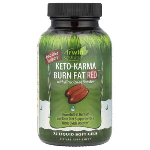 Irwin Naturals Keto-Karma Burn Fat Red 72 Cápsulas Softgel Líquidas