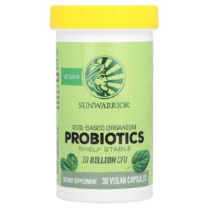 Sunwarrior Probióticos 10 Bilhões de UFCs 30 Cápsulas Veganas