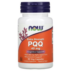 NOW Foods PQQ 40 mg 50 Cápsulas Vegetais