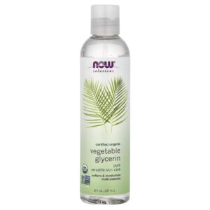 NOW Foods Solutions Glicerina Vegetal Orgânica 8 fl oz (237 ml)