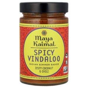 Maya Kaimal Vindaloo Picante Molho de Ferva Indiano Coco Picante e Pimenta 354 g (125 oz)