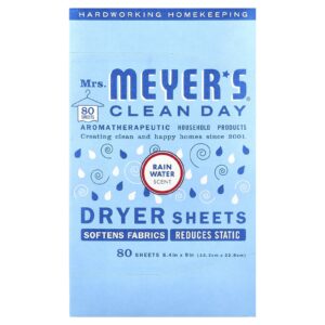 Mrs. Meyers Clean Day Folhas Secantes Água da Chuva 80 Folhas