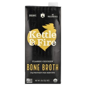 Kettle & Fire Caldo de Ossos Frango Clássico 907 g (32 oz)