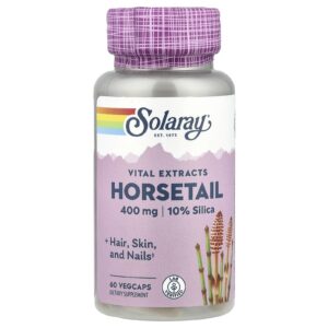 Solaray Extrato de Cavalinha 400 mg 60 Cápsulas Vegetais