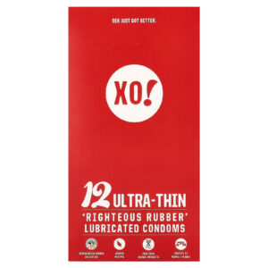 Here We Flo XO! Preservativos Ultrafinos Lubrificados com Borracha Sem Perfume 12 Preservativos