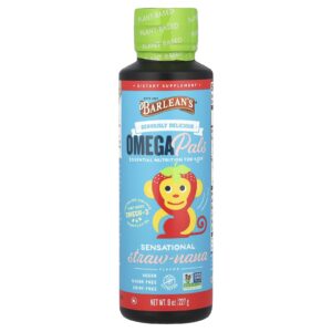 Barleans Omega Pals Essential Nutrition para Crianças Sensational Straw-Nana 227 g (8 oz)