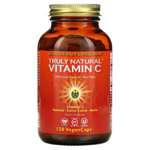HealthForce Superfoods Vitamina C Truly Natural 120 Cápsulas Veganas (4675 mg por Cápsula)