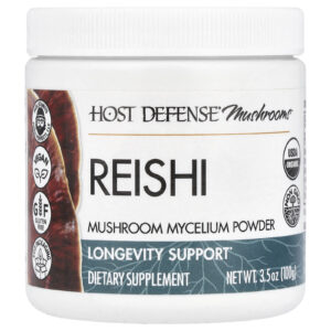 Host Defense Mushrooms™ Reishi Micélio de Cogumelos em Pó 100 g (35 oz)
