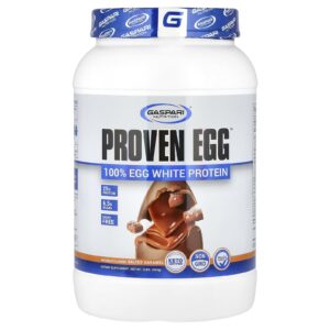 Gaspari Nutrition Proven Egg 100% Proteína de Clara de Ovo Caramelo Salgado 2 lb (900 g)