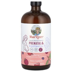 MaryRuths Multivitamínico Líquido Pré-natal e Pós-natal Fruto Silvestre 946 ml (32 fl oz)