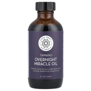 Pure Body Naturals Óleo Tamanu Noturno Miracle 120 ml (4 fl oz)