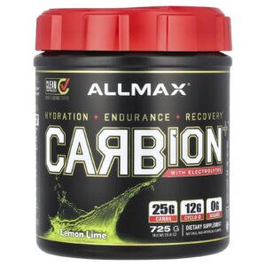 ALLMAX CARBion + com Eletrólitos Limão e Cal 725 g (307 oz)