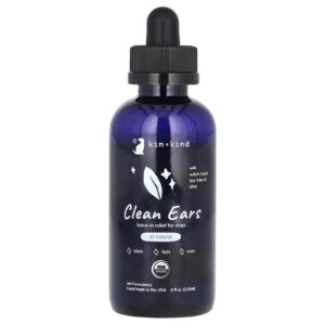 Kin+Kind Clean Ears Leave-In Alívio para Cães 118 ml (4 fl oz)