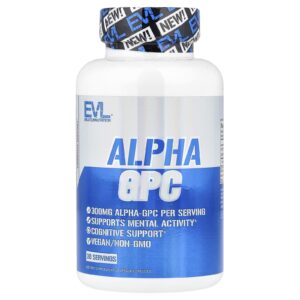 EVLution Nutrition Alfa-GPC 60 Cápsulas Vegetais (300 mg por Cápsula)