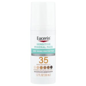 Eucerin Loção Protetor Solar Facial Mineral para Peles Sensíveis FPS 35 50 ml (17 fl oz)
