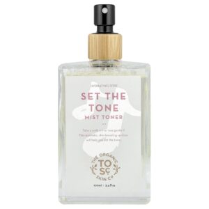 The Organic Skin Co. Tônico em Spray para Tonificação Para Todos os Tipos de Pele Rosa Hidratante 100 ml (34 fl oz)