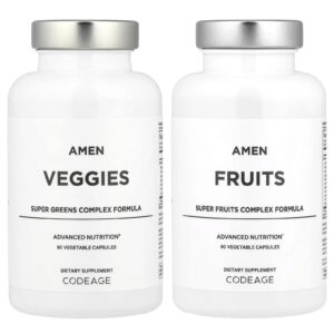 Codeage Amen Frutas e Vegetais 2 Frascos 90 Cápsulas Vegetais Cada