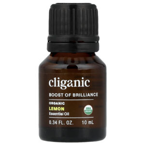 Cliganic Boost of Brilliance™ Óleo Essencial Limão Orgânico 10 ml (034 fl oz)