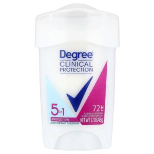 Degree Proteção Clínica Proteção 5 em 1 Desodorante Antitranspirante Sólido Suave 48 g (17 oz)