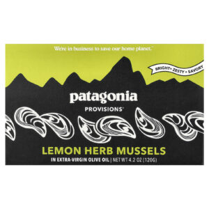 Patagonia Provisions Perna canaliculus com Limão e Ervas em Óleo de Oliva Extravirgem 120 g (42 oz)