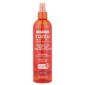 Cantu Manteiga de Karité para Cabelos Naturais Cachos de Retorno Revitalizador de Cachos no Dia Seguinte 355 ml (12 fl oz)