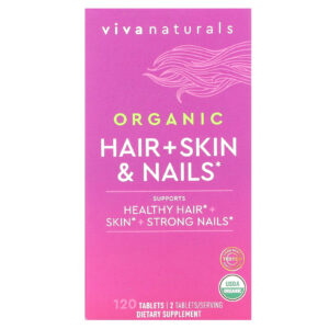 Viva Naturals Cabelos + Pele e Unhas Orgânicos 120 Comprimidos