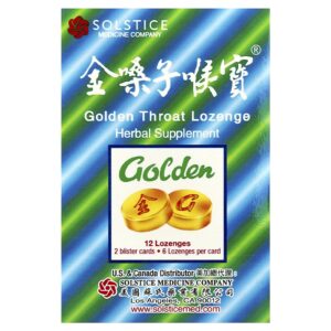Golden Throat Pastilha 12 Pastilhas