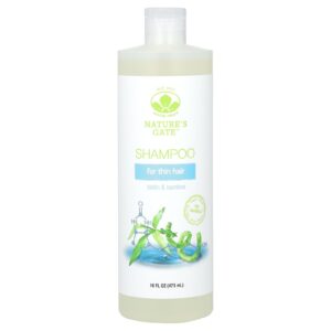 Mild By Nature (Natures Gate) Shampoo de Biotina e Bambu para Cabelos Finos 473 ml (16 fl oz)