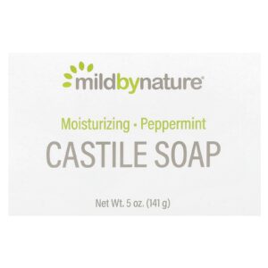 Mild By Nature Sabonete de Castela em Barra Hortelã-Pimenta 141 g (5 oz)