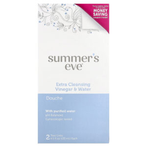 Summers Eve Ducha Limpeza Extra Vinagre e Água 2 Unidades 133 ml (45 fl oz) Cada