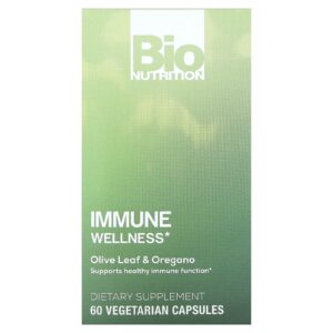 Bio Nutrition Immune Wellness Folha de Oliva e Orégano 60 Cápsulas Vegetarianas