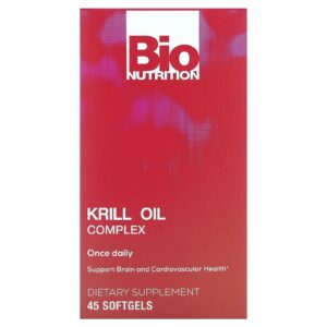Bio Nutrition Complexo de Óleo de Krill 500 mg 45 Cápsulas Softgel