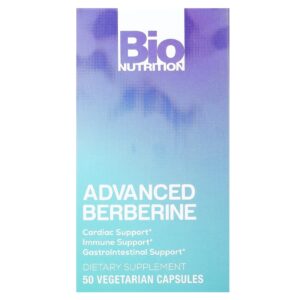 Bio Nutrition Advanced Berberine 50 Cápsulas Vegetarianas (600 mg por Cápsula)
