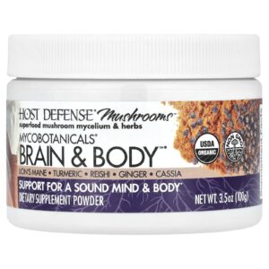 Host Defense Mushrooms™ Pó MycoBotanicals® Brain & Body™ 100 g (35 oz)