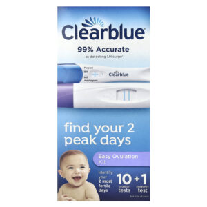 Clearblue Kit de Ovulação Fácil 10 Testes de Ovulação + 1 Teste de Gravidez