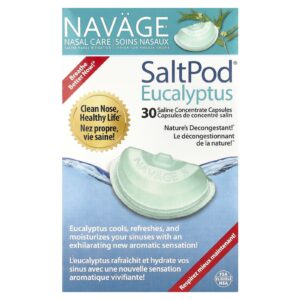 Navage Cuidado Nasal Irrigação Nasal com Solução Salina SaltPod® Eucalipto 30 Cápsulas de Concentrado Salino