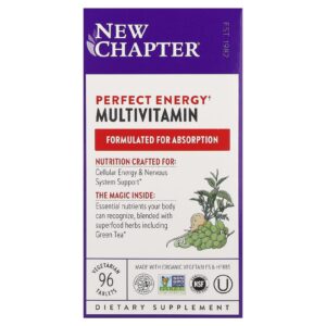 New Chapter Multivitamínico Perfect Energy 96 Comprimidos Vegetarianos