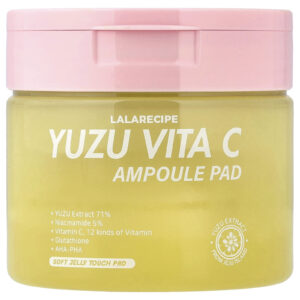 Lalarecipe Yuzu Vita C Ampola Pads Iluminador 80 Discos 150 ml (507 fl oz)