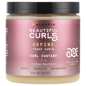 Alaffia Beautiful Curls Define Creme para Cachos Manteiga de Karité Não Refinada 237 ml (8 fl oz)