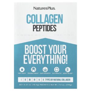 NaturesPlus Peptídeos de Colágeno 20 Pacotes 037 oz. (105 g) Cada