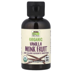 NOW Foods Real Food Fruta-dos-Monges Orgânica Baunilha 53 ml (18 fl oz)