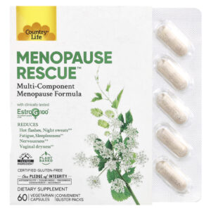 Country Life Menopause Rescue™ 60 Cápsulas Vegetarianas