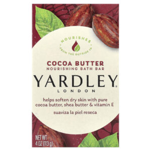 Yardley London Barra Nutritiva para Banho Manteiga de Cacau 113 g (4 oz)