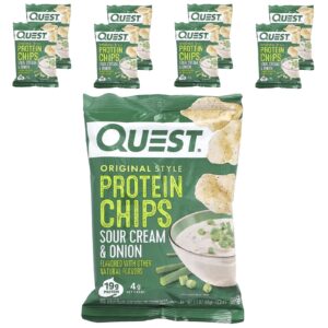 Quest Nutrition Batatas Fritas de Proteína Creme Azedo e Cebola 8 Sacos 32 g (11 oz) Cada