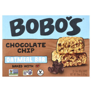 Bobos Oat Bars Barra de Aveia Gotas de Chocolate 12 Barras 85 g (3 oz) Cada