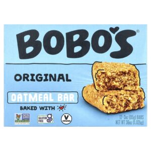 Bobos Oat Bars Barras de Aveia Original 12 Barras 85 g (3 oz) Cada