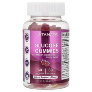 Vitamatic Gomas de Glicose Framboesa Natural 60 Gomas 150 g (53 oz)