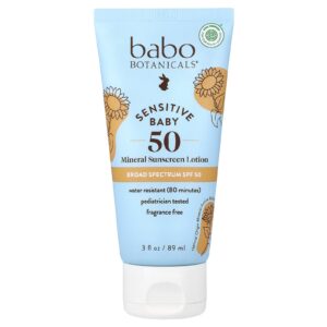 Babo Botanicals Pele de Bebê Loção Mineral de Protetor Solar FPS 50 89 ml (3 fl oz)